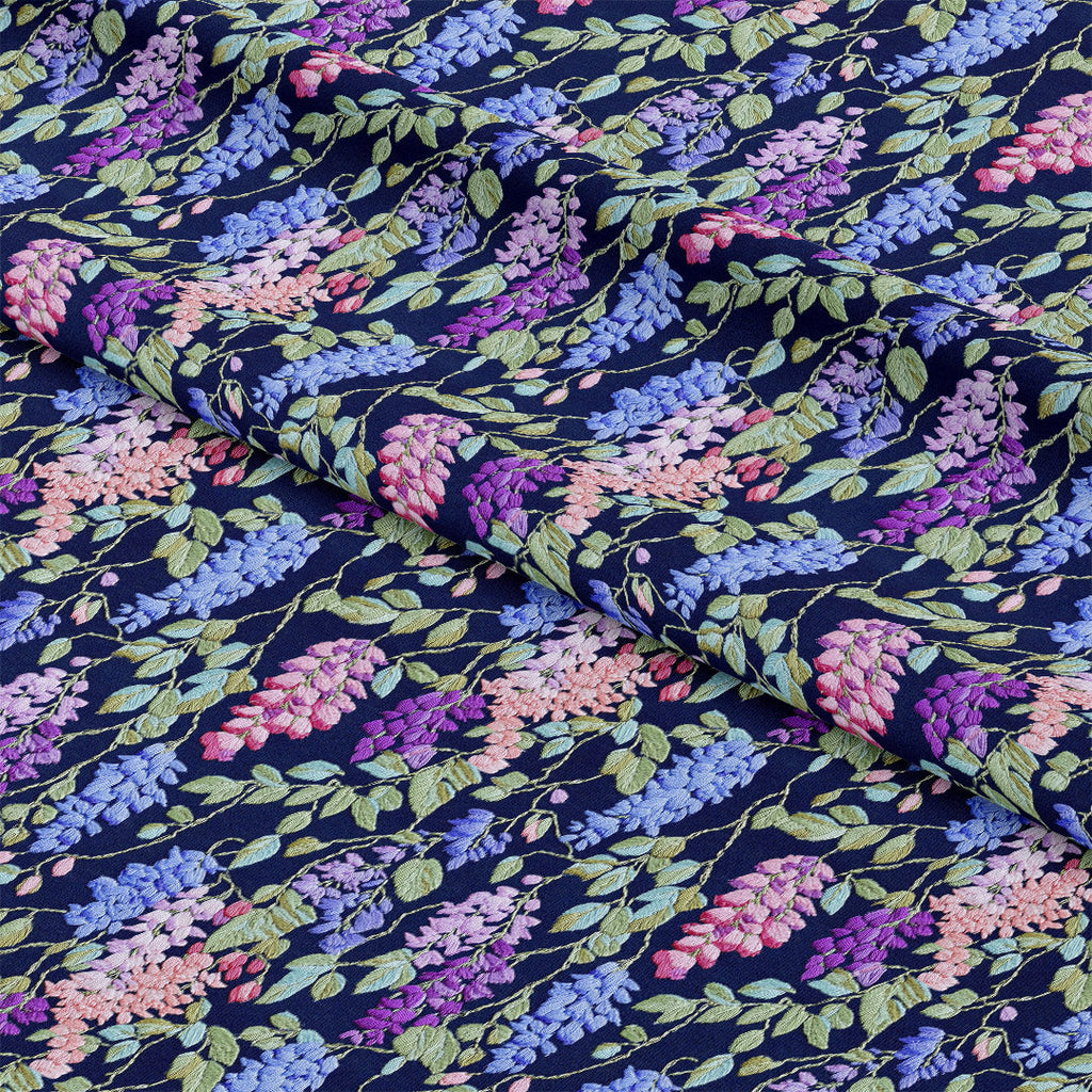 Wisteria Navy Fabric