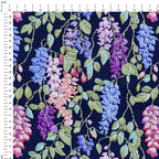 Wisteria Navy Fabric