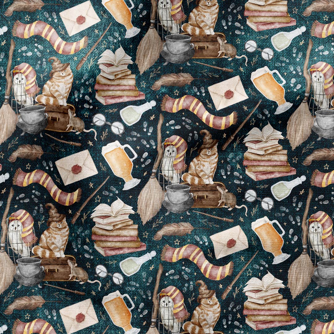 Wizards Life Green Fabric