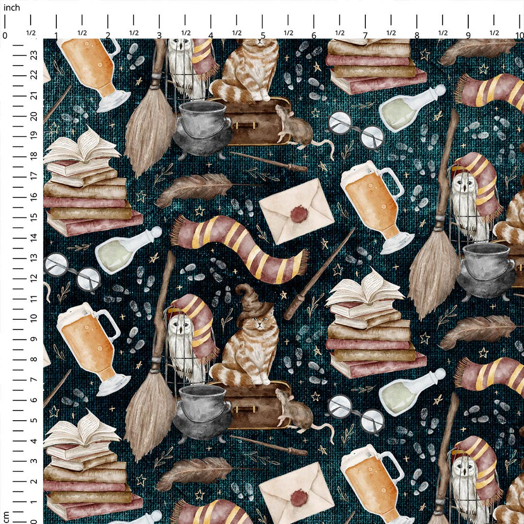 Wizards Life Green Fabric