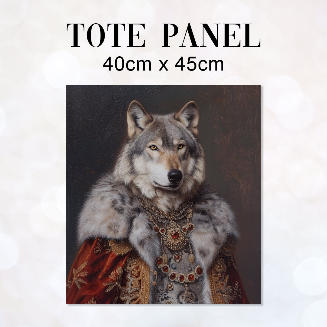 TOTE Fabric Bag Panel Wolf Tsar TP-274