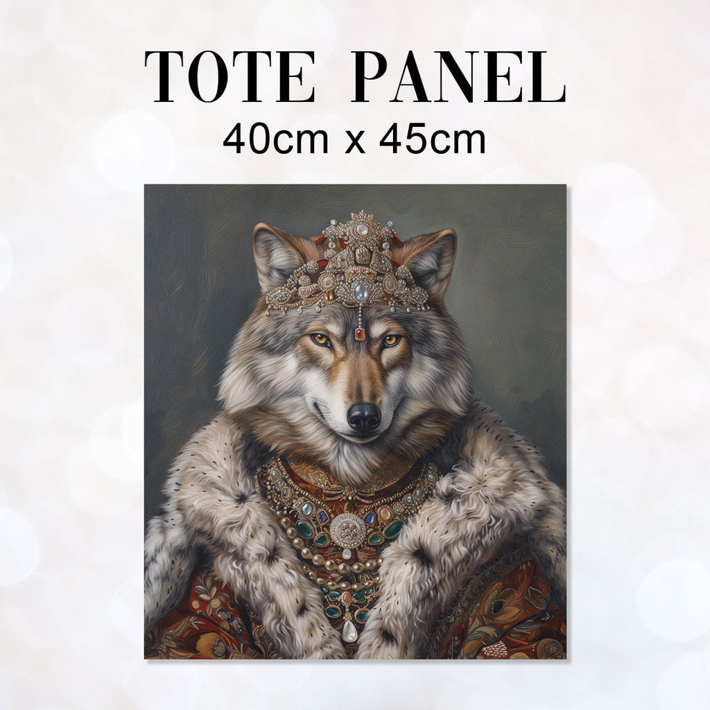TOTE Fabric Bag Panel Wolf Tsarina TP-273