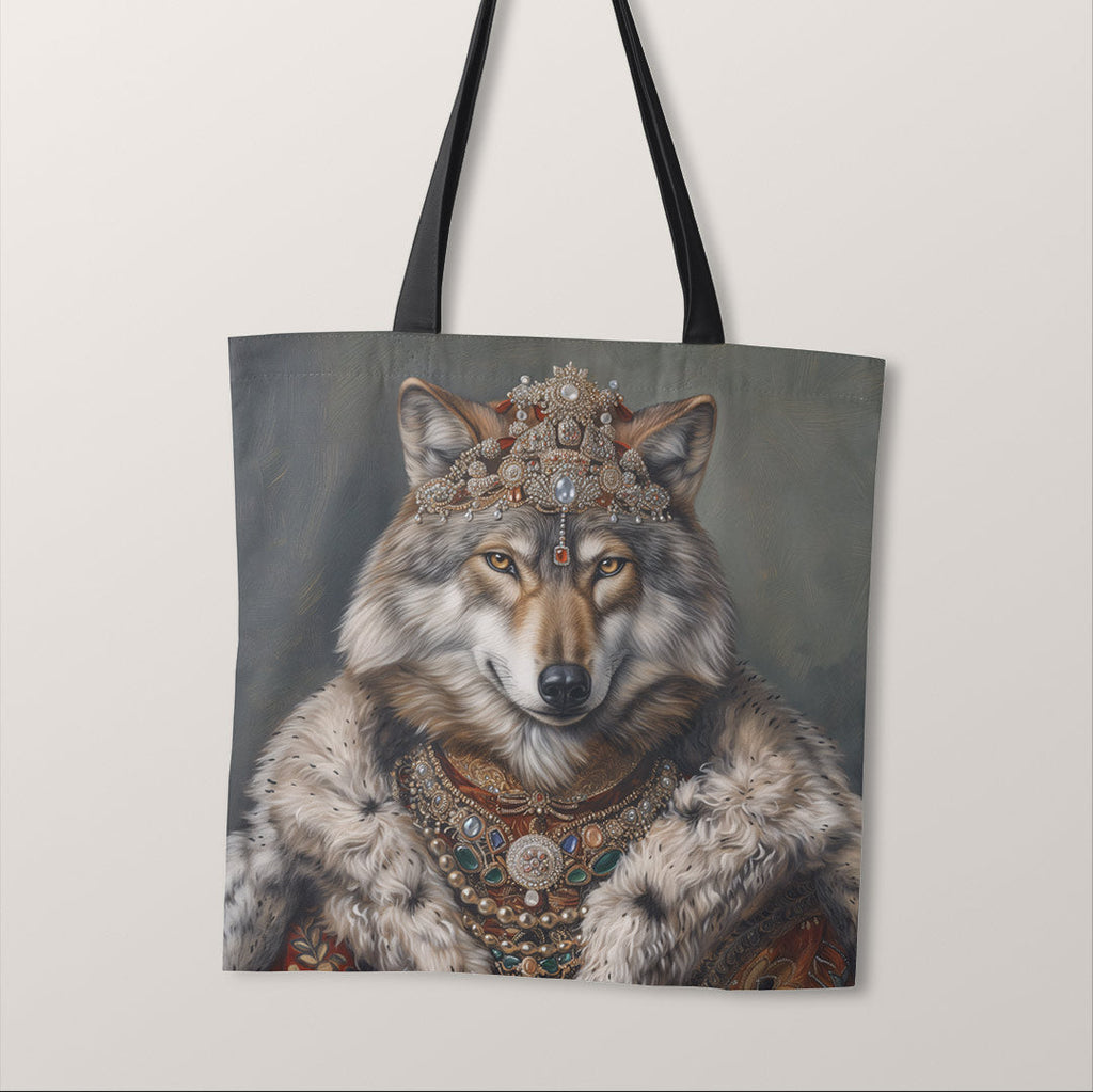 TOTE Fabric Bag Panel Wolf Tsarina TP-273