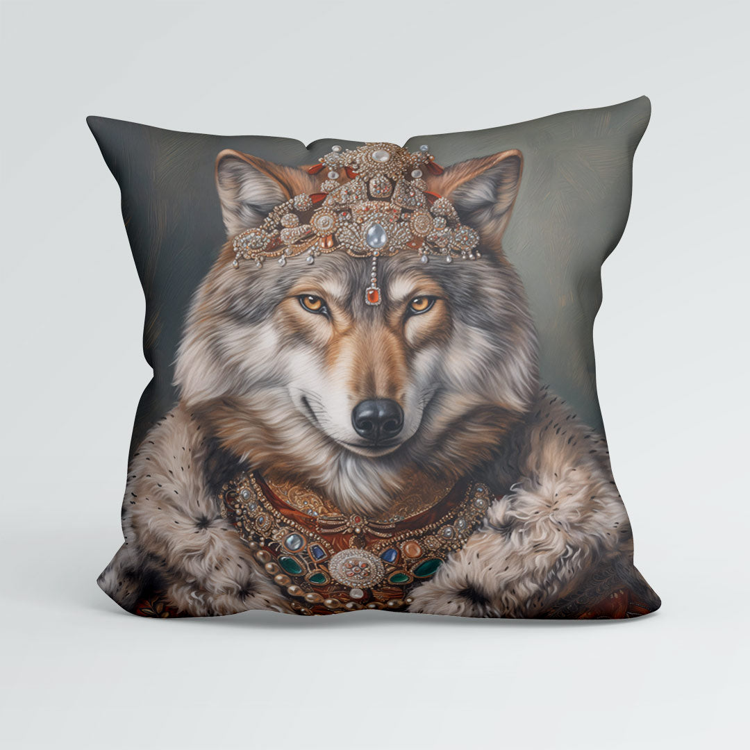 CUSHION Panel Wolf Tsarina CP-252