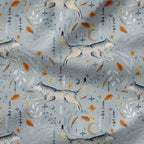 Wolves Grey Fabric