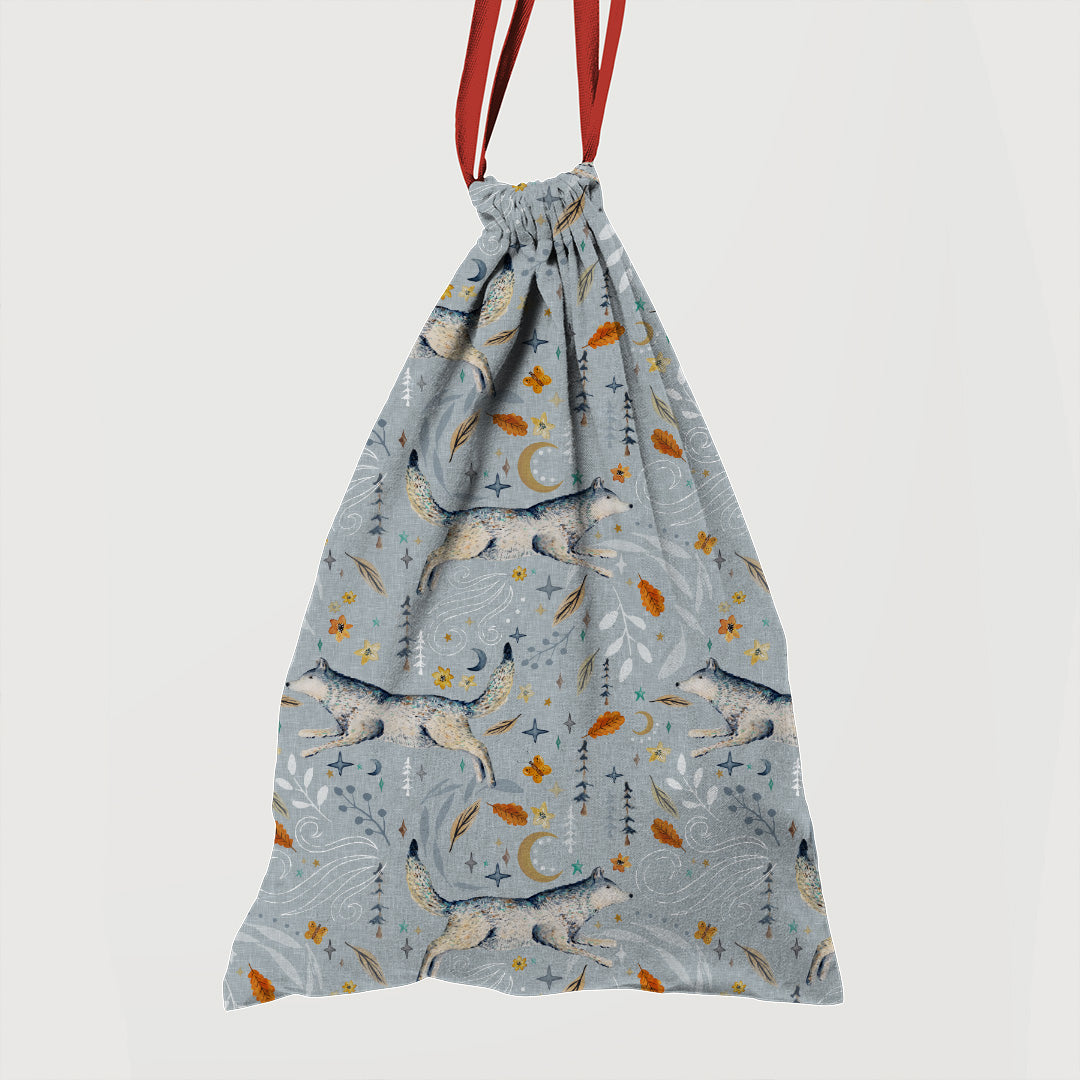 Wolves Grey Fabric