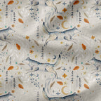 Wolves Beige Fabric