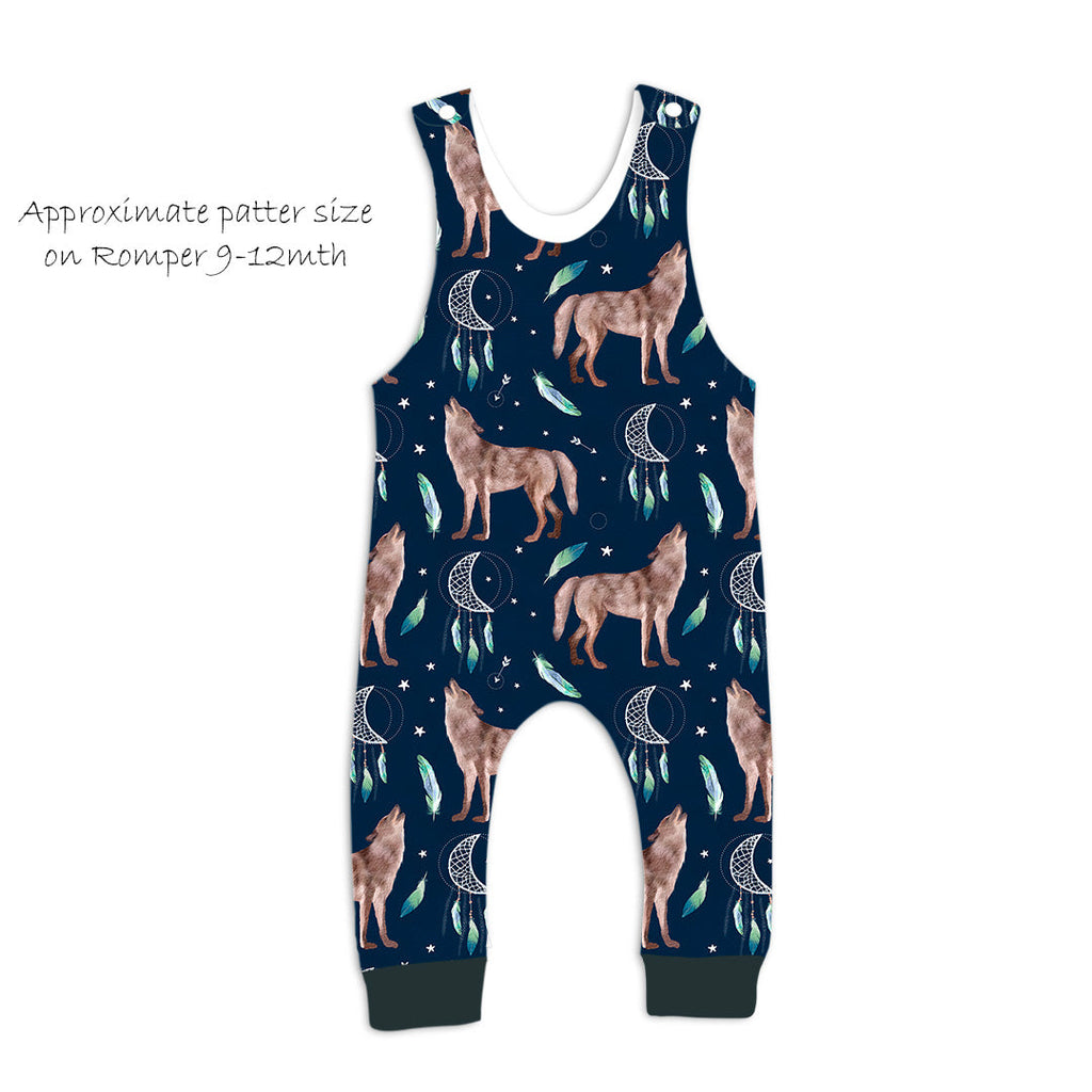Wolves Navy Fabric