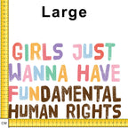 Womens Rights Iron on fabric heat transfer DTF-56