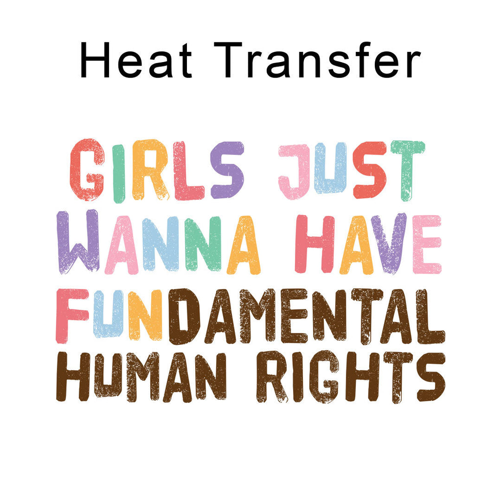 Womens Rights Iron on fabric heat transfer DTF-56