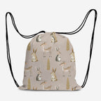 Woodland Animals Beige Fabric