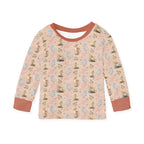 Woodland Animals Pink Fabric