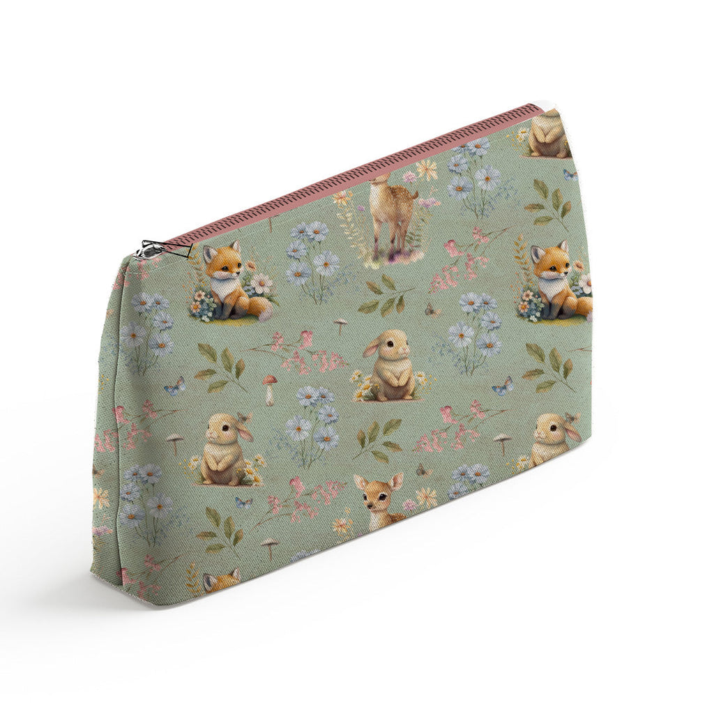 Woodland Animals Sage Fabric