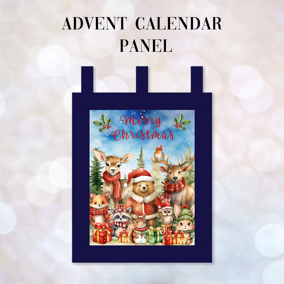 Woodland Animals Advent Calendar Panel Set