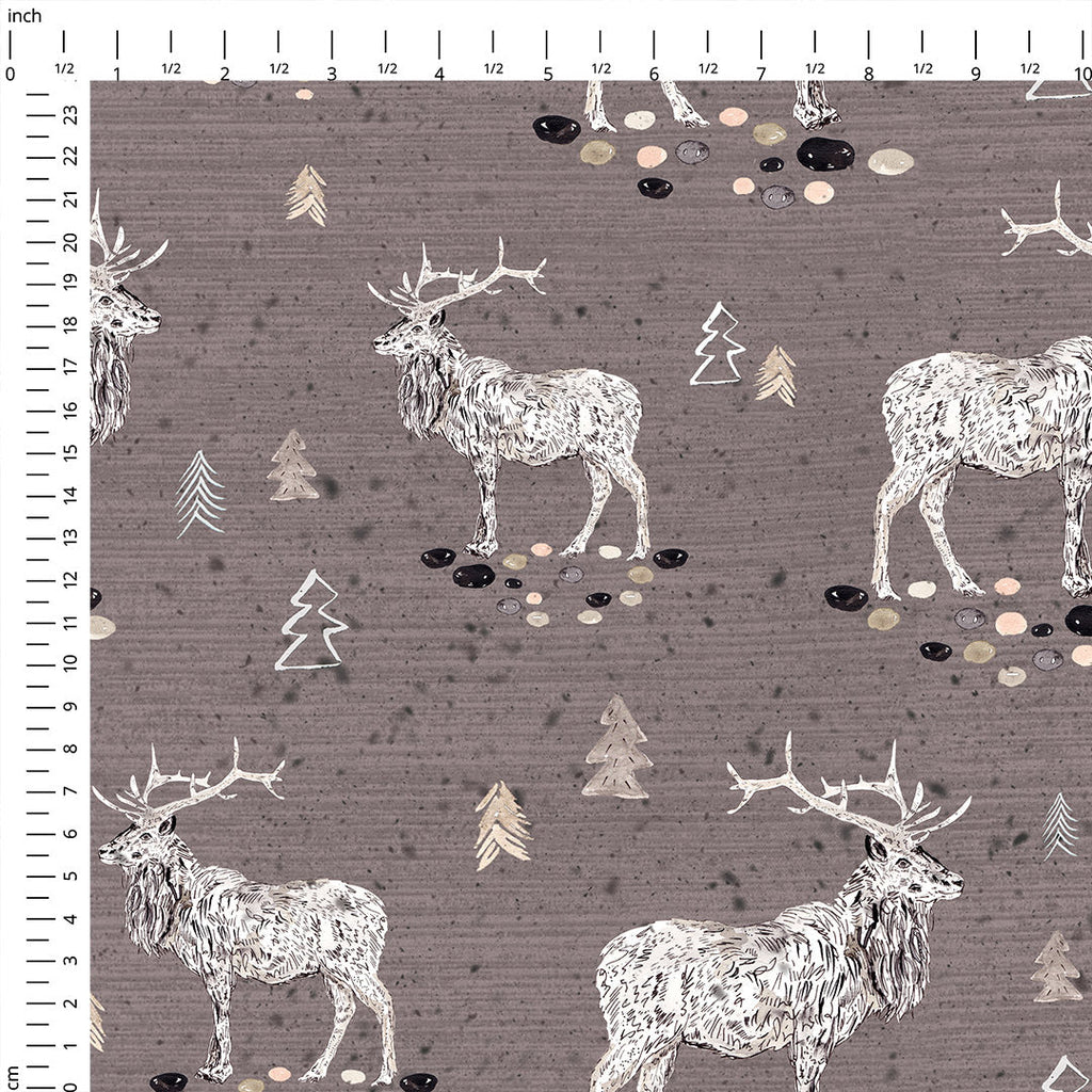 Woodland Elks Fabric