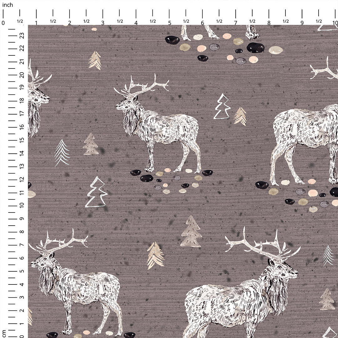 Woodland Elks Fabric