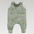 Woodland Flowers Sage Fabric