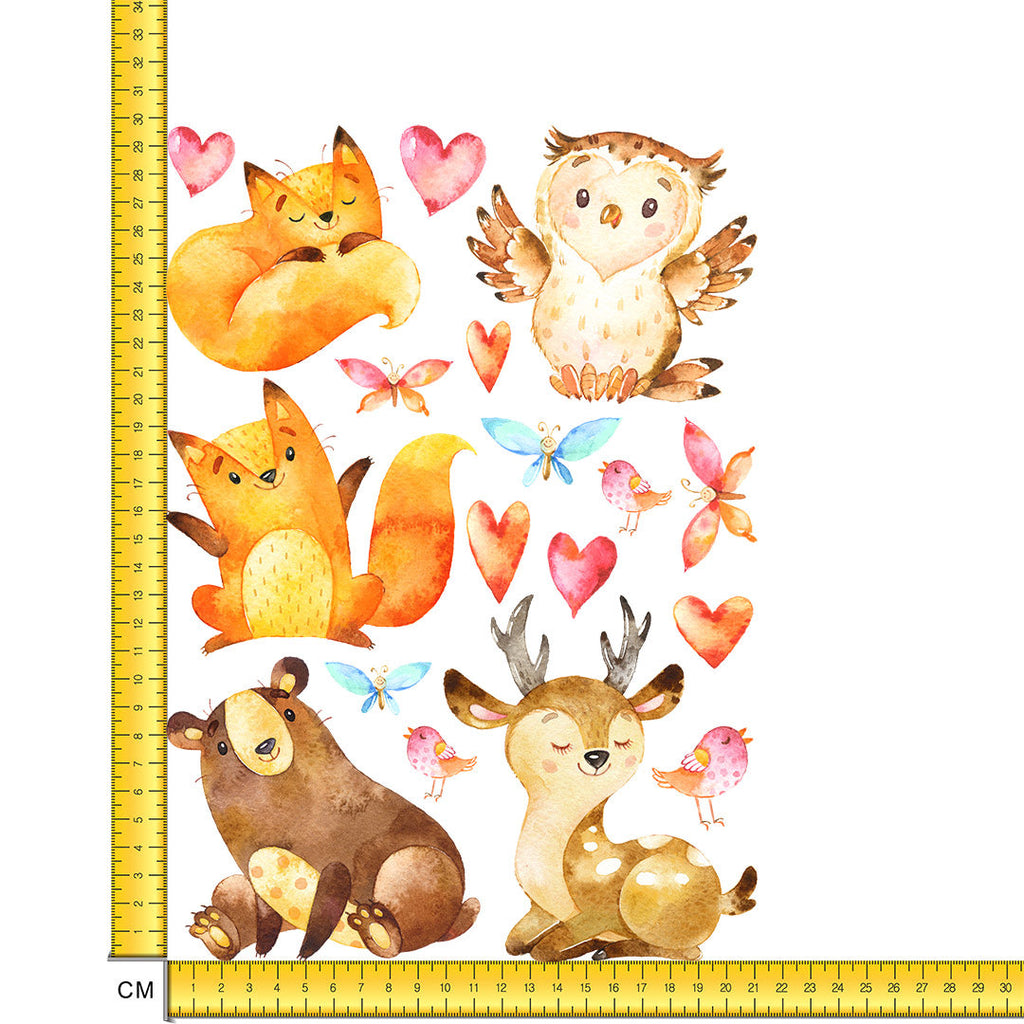 Woodland Animals A4 Mix Iron on fabric heat transfer DTF-158