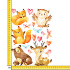 Woodland Animals A4 Mix Iron on fabric heat transfer DTF-158