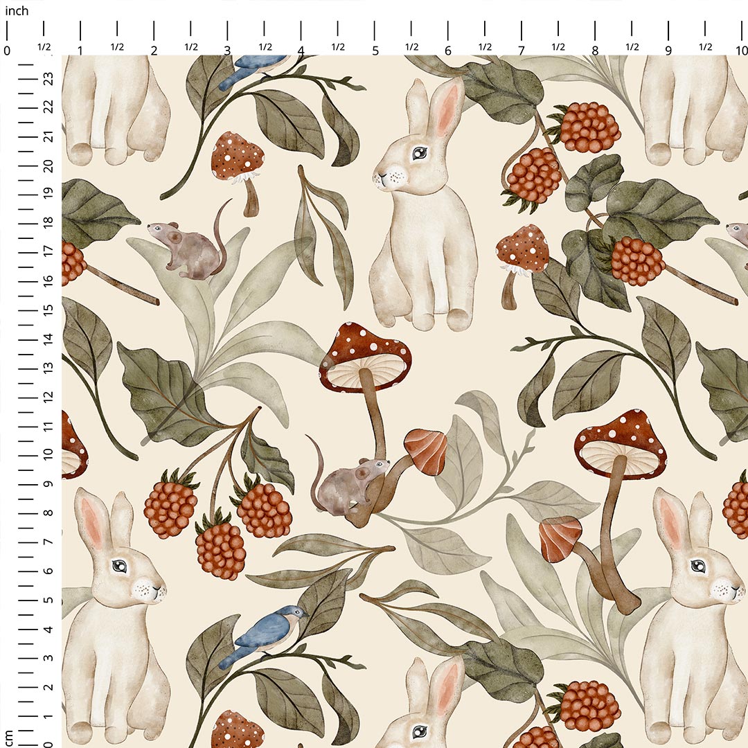 Woodland Hare Fabric