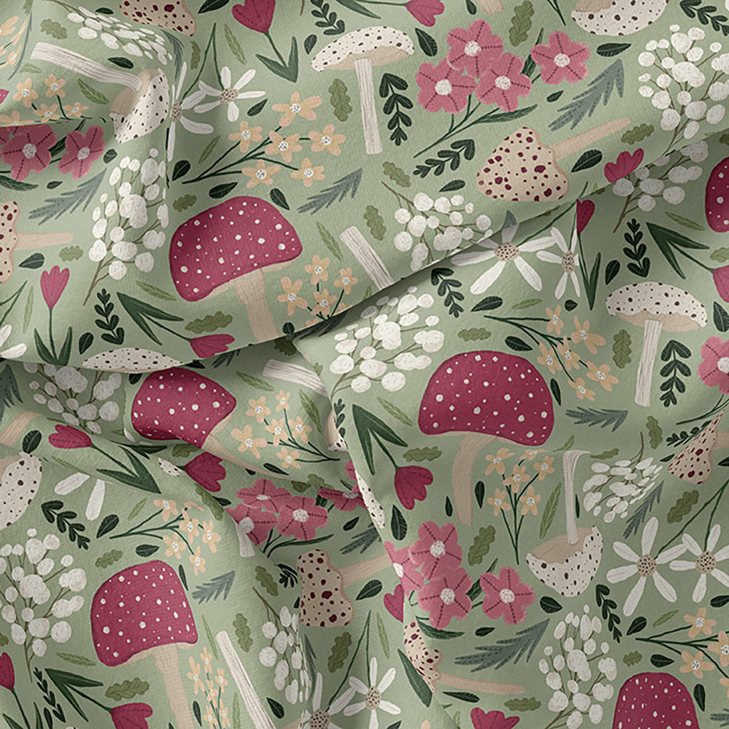 Woodland Mushrooms Fabric