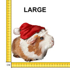 Santa Hat Guinea Pig Iron on Fabric Heat Transfer DTF-84