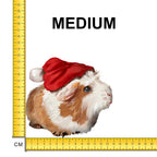 Santa Hat Guinea Pig Iron on Fabric Heat Transfer DTF-84