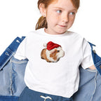 Santa Hat Guinea Pig Iron on Fabric Heat Transfer DTF-84