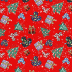 Christmas Red Fabric
