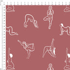 Yoga Flow Dusky Pink Fabric