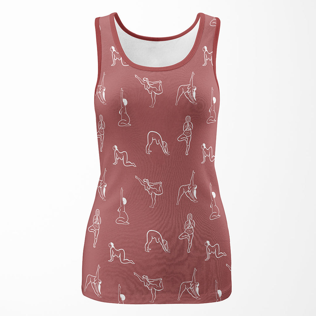 Yoga Flow Dusky Pink Fabric