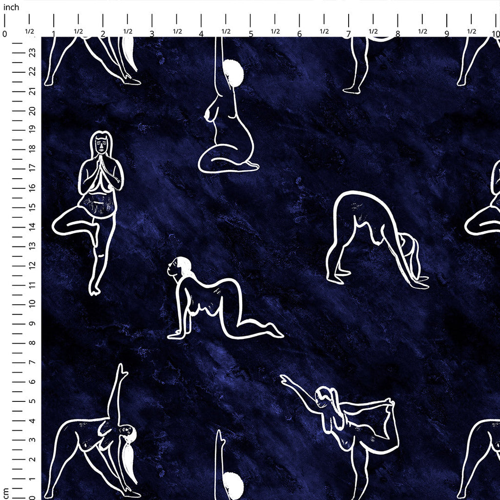 Yoga Flow Navy Fabric