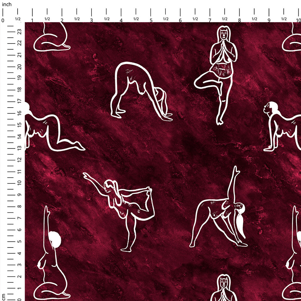 Yoga Flow Bordeaux Fabric