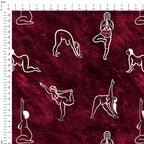Yoga Flow Bordeaux Fabric
