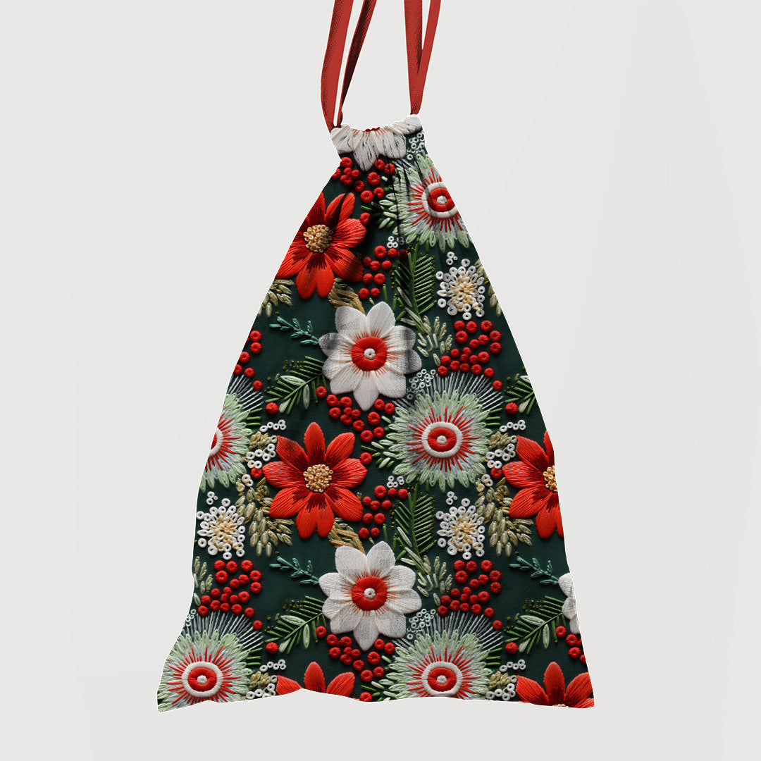 Yuletide Bouquet Embroidery Fabric