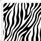 Zebra Black and White Fabric