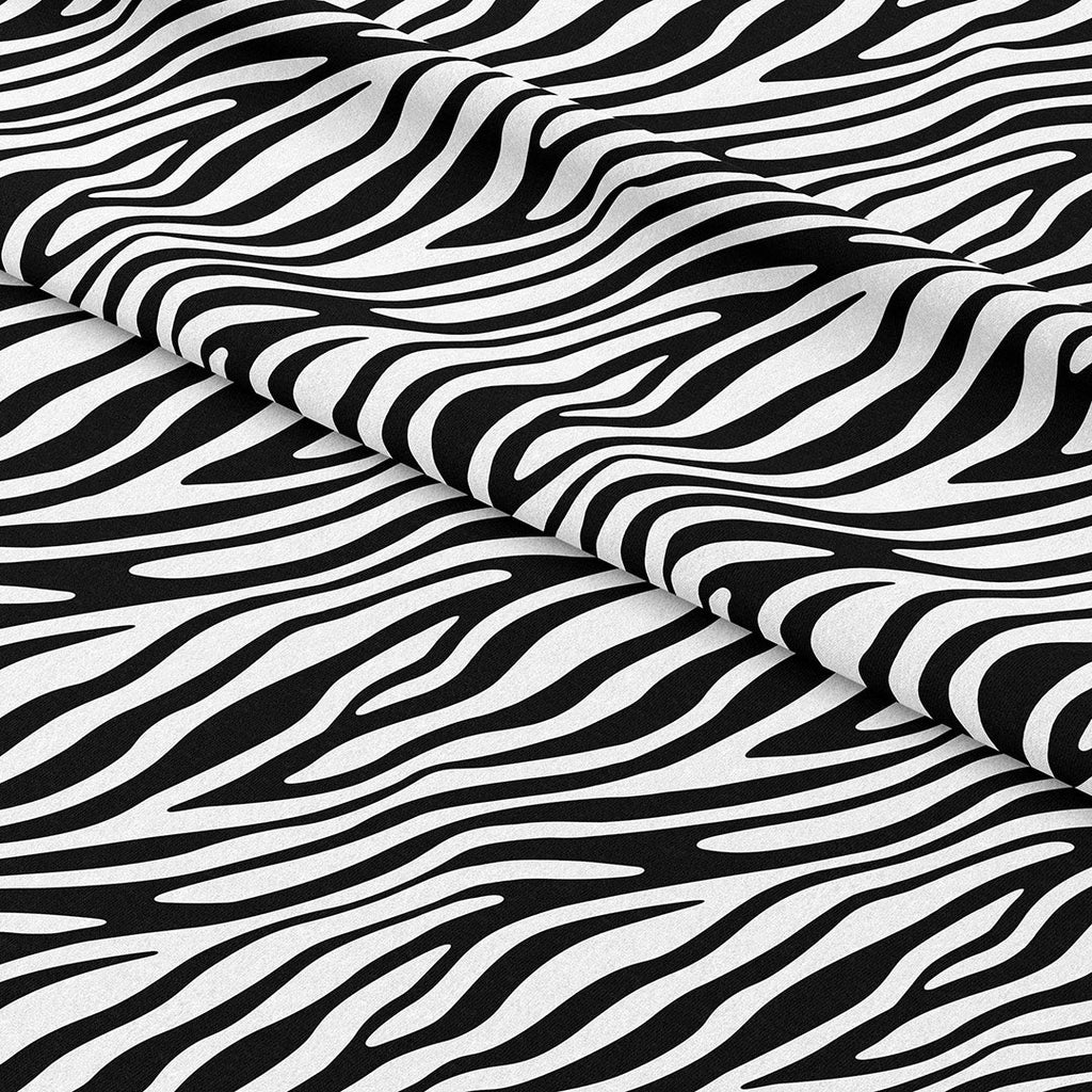 Zebra Black and White Fabric
