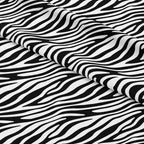 Zebra Black and White Fabric