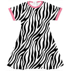 Zebra Black and White Fabric