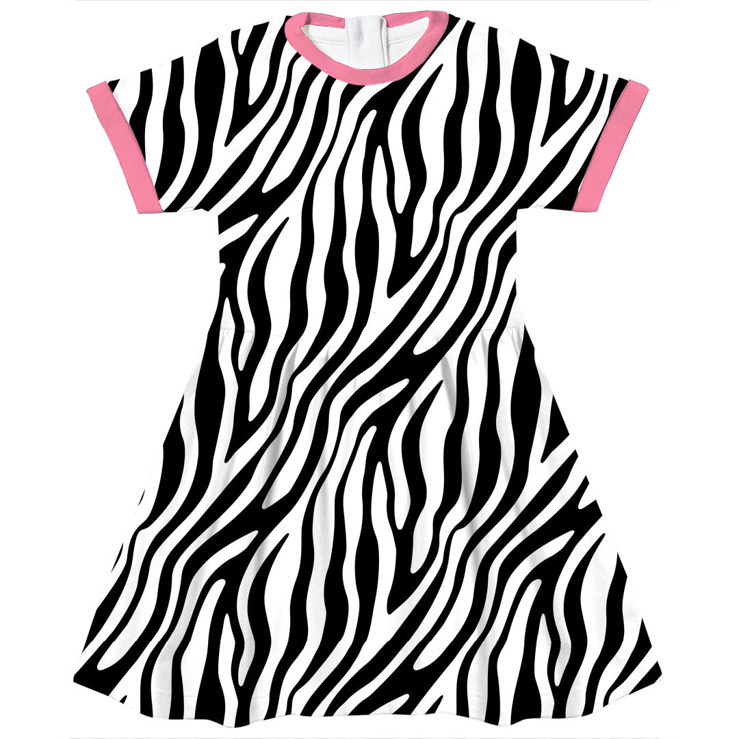 Zebra Black and White Fabric