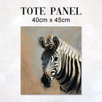 TOTE Zebra Beige Fabric Bag Panel TP-161