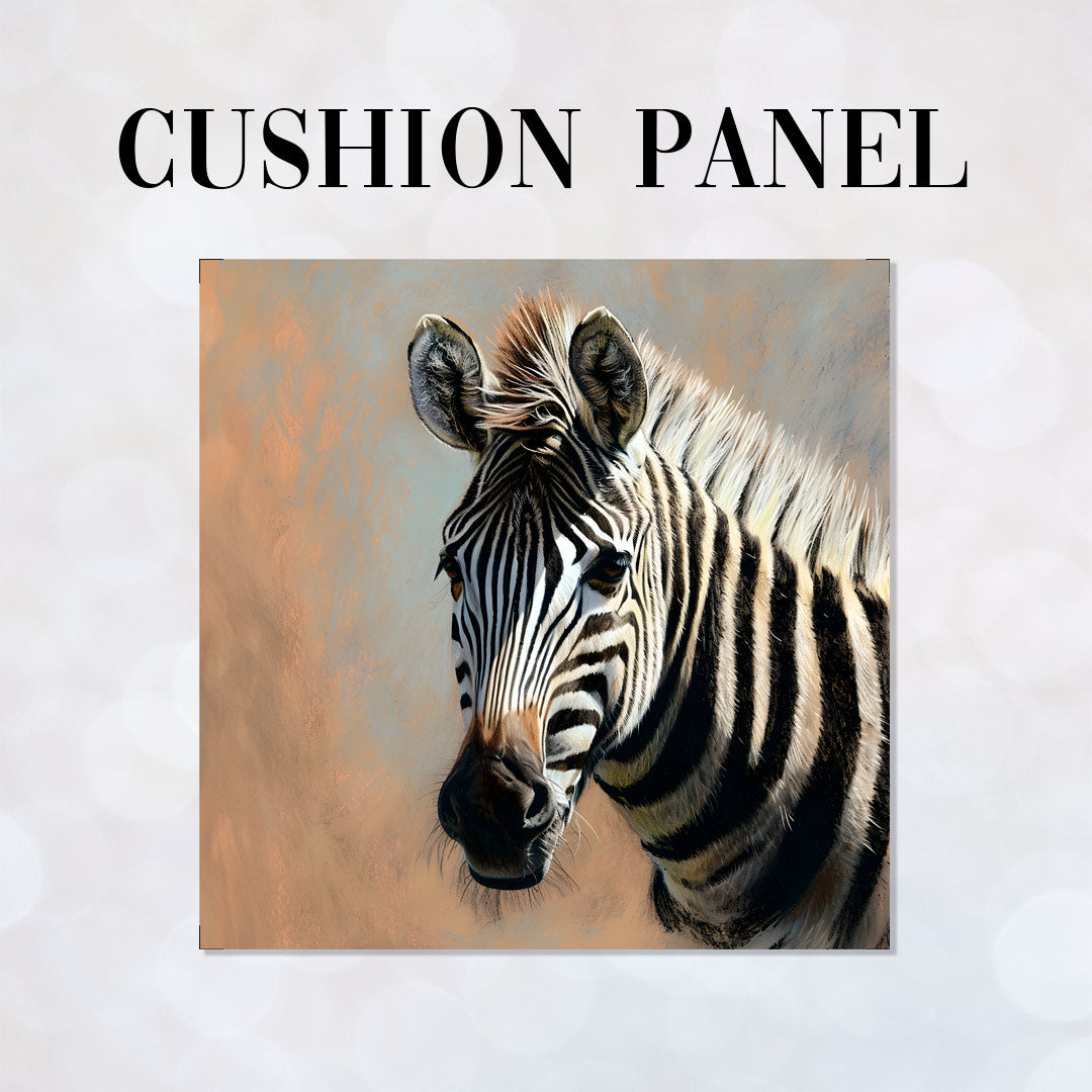 CUSHION Fabric Panel Zebra Beige CP-109