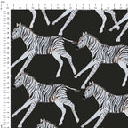 Zebra Black Fabric