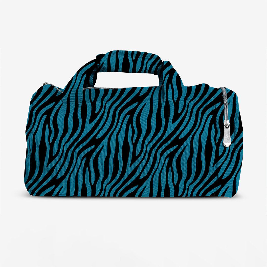 Zebra Blue and Black Fabric