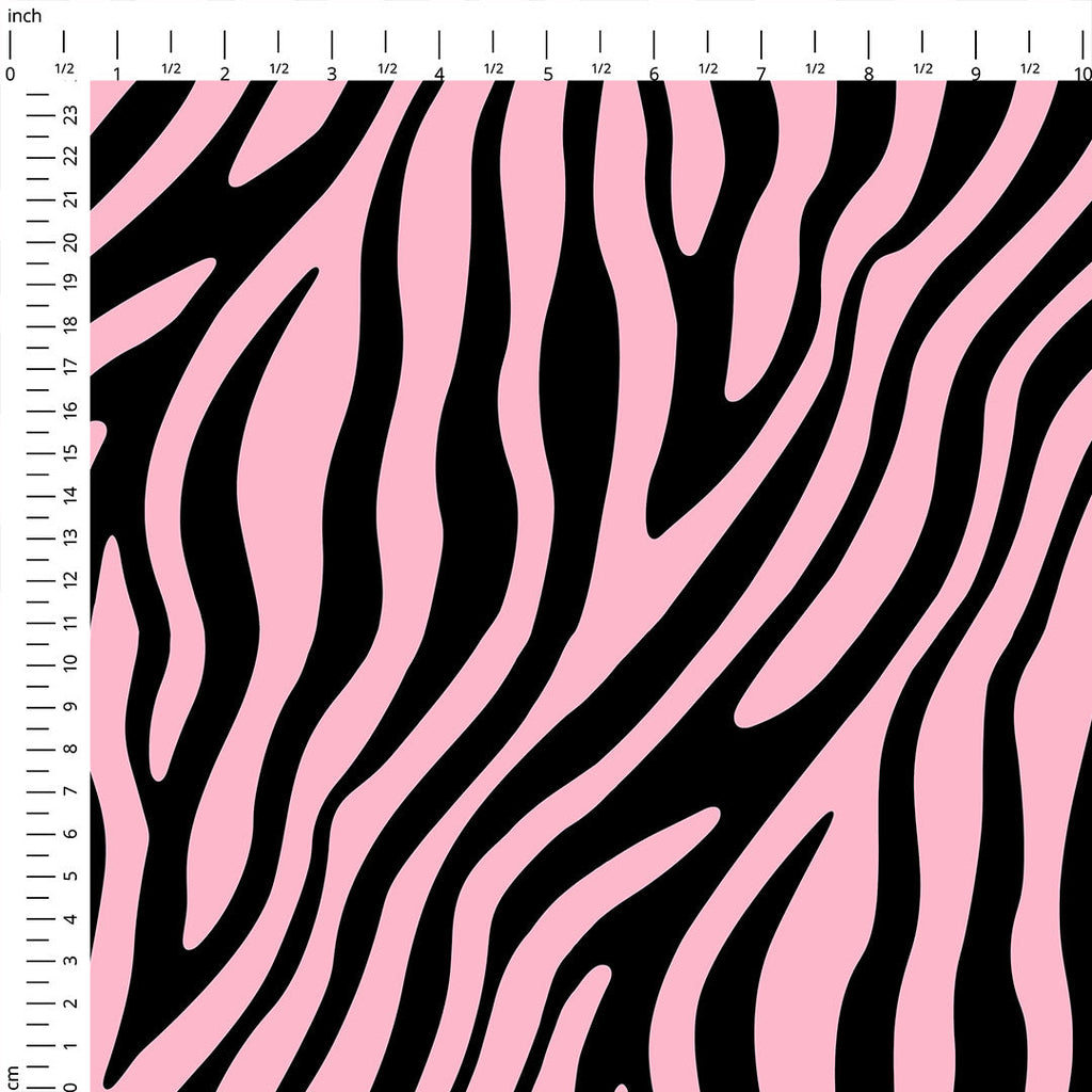 Zebra Pink and Black Fabric