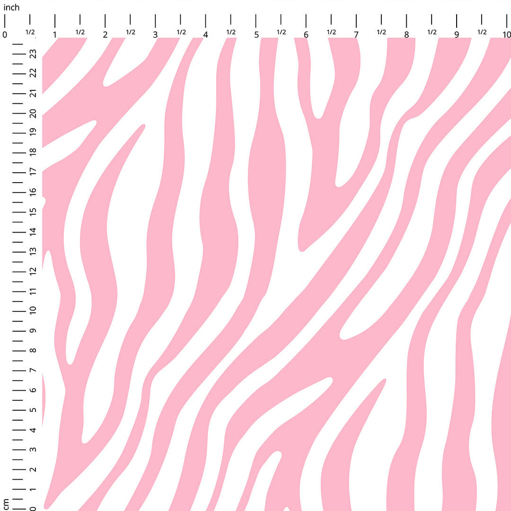 Zebra Pink and White Fabric