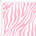 Zebra Pink and White Fabric
