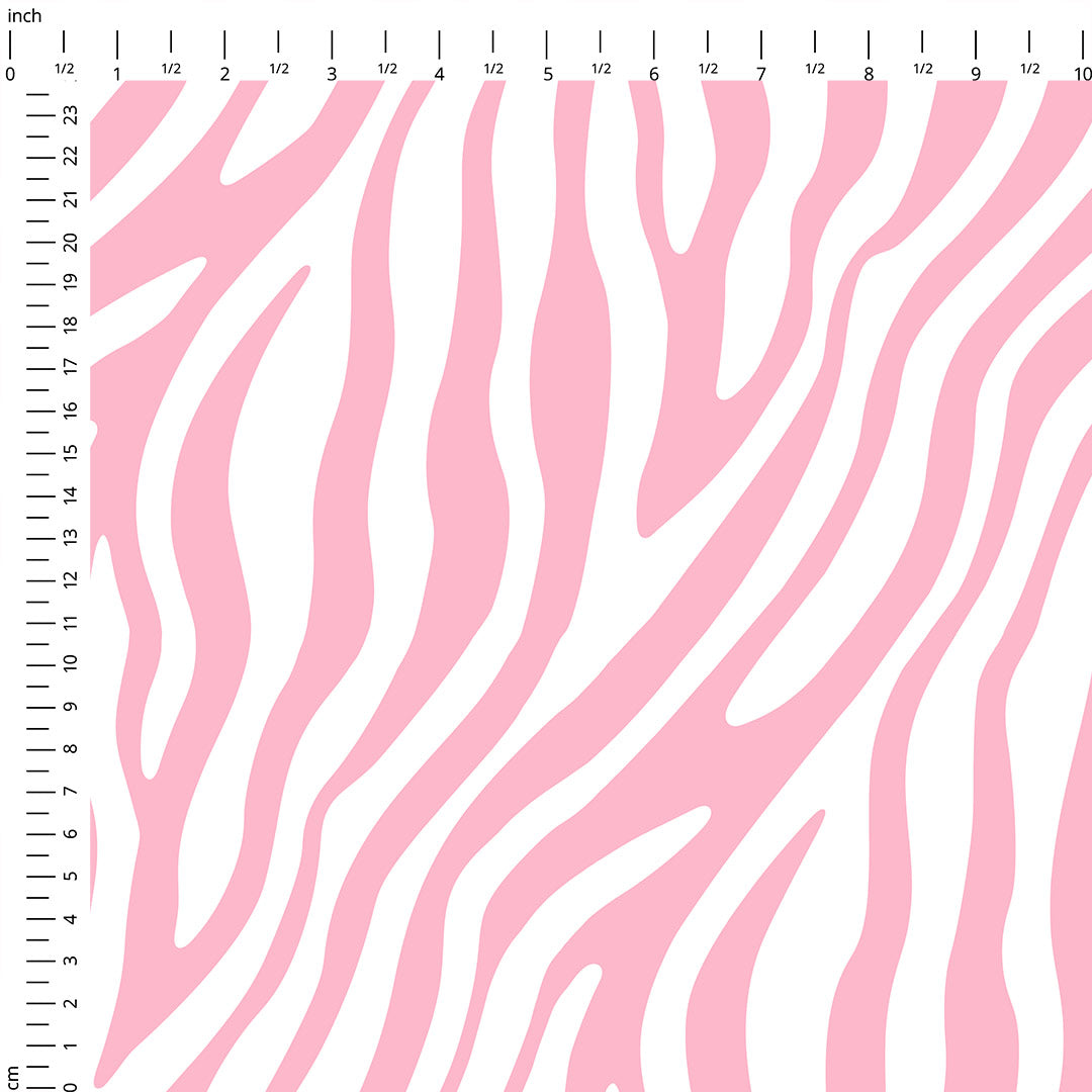 Zebra Pink and White Fabric