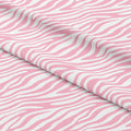 Zebra Pink and White Fabric