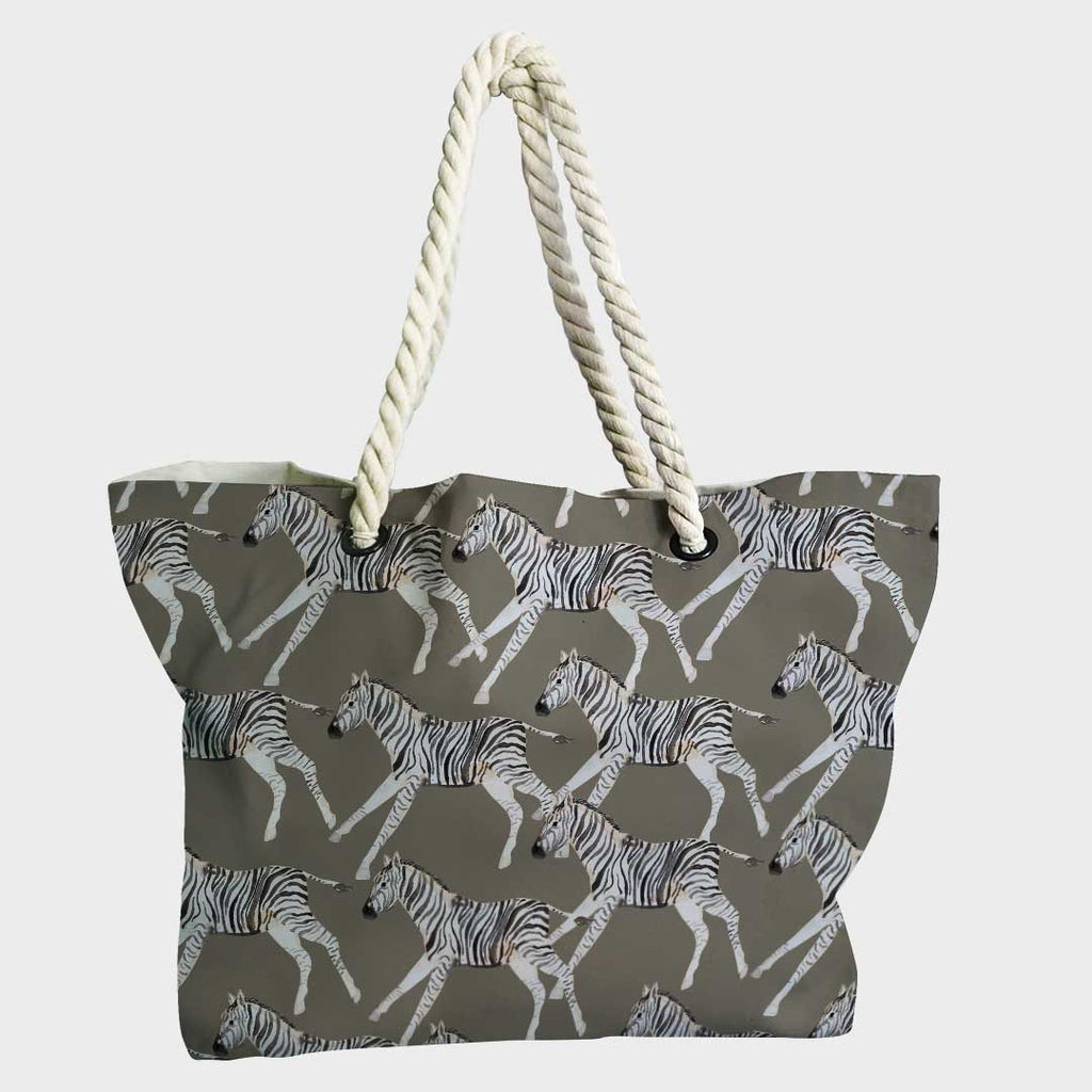 Zebra Taupe Fabric